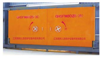 鋼結(jié)構(gòu)活門檻雙扇防護(hù)密閉門